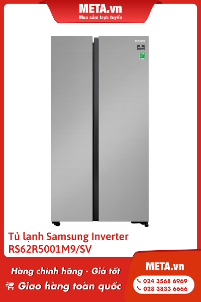 Tủ lạnh Samsung Inverter 647 lít RS62R5001M9/SV