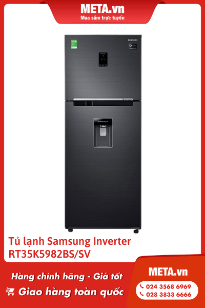 Tủ lạnh Samsung Inverter 360 lít RT35K5982BS/SV