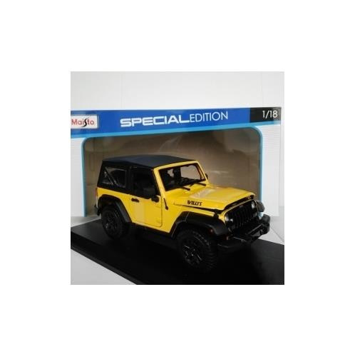 Xe mô hình tỉ lệ 1:18 Jeep Wrangler Willys Yellow 1/18(2014) 31676 - Giới  thiệu