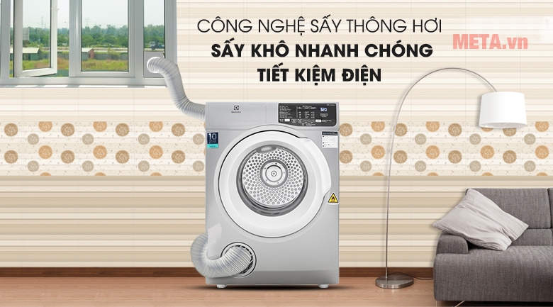 Máy sấy quần áo thông hơi Electrolux