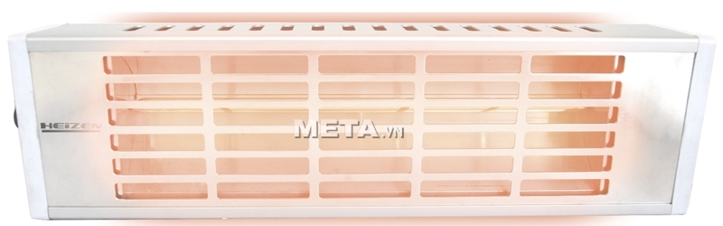 Đèn sưởi Heizen HE-610 sử dụng ánh sáng đèn hồng dịu không gây chói mắt.