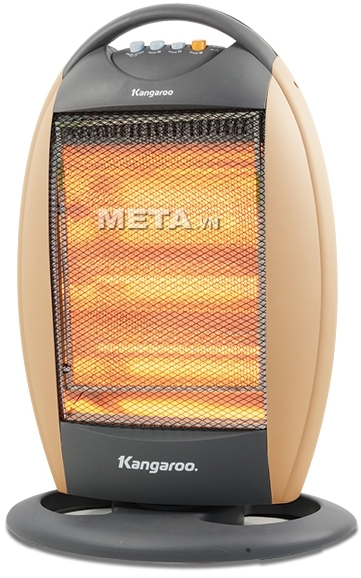 Đèn sưởi Kangaroo KG1011C thiết kế nhỏ gọn, có quai xách nên thuận tiện cho việc di chuyển