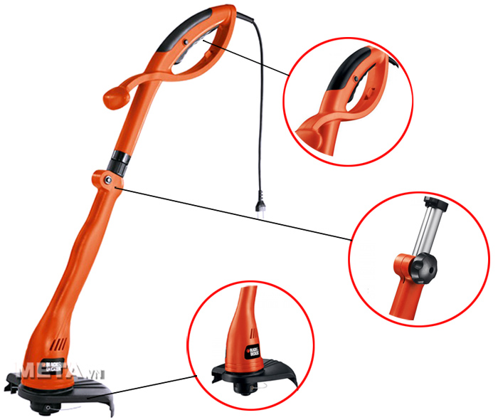 Máy cắt cỏ cầm tay Black&Decker GL300 màu cam Máy cắt cỏ cầm tay Black&Decker GL300 màu cam