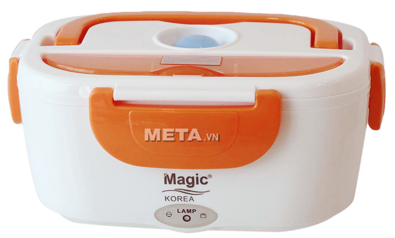Hộp cơm hâm nóng Magic A03 có mẫu mã đẹp, an toàn cho sức khỏe.