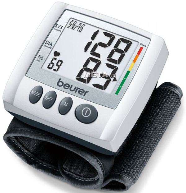 Máy đo huyết áp cổ tay Beurer BC30 có cánh báo nhịp tim bất thường