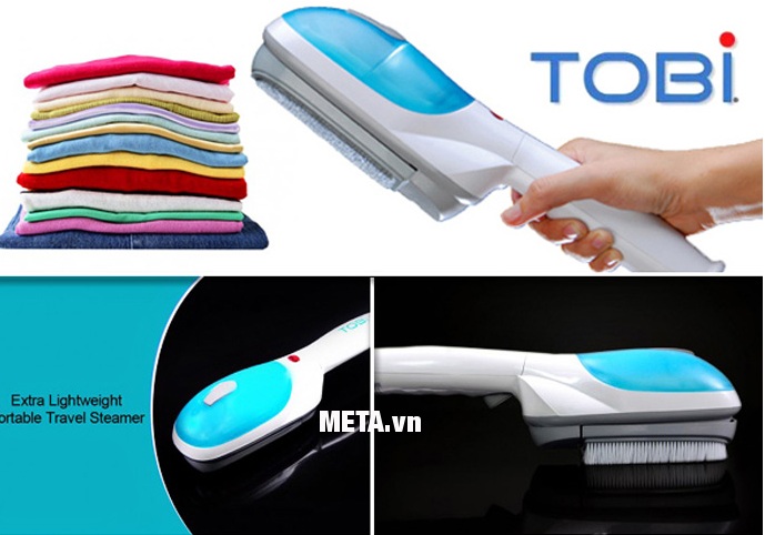 Bàn là hơi nước cầm tay ToBi Travel Steamer có thể là trên nhiều chất liệu vải.