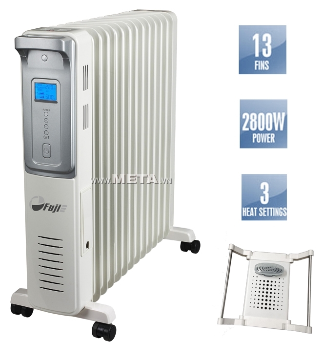 Máy sưởi dầu Fujie có giá phơi đi kèm tiện dụng