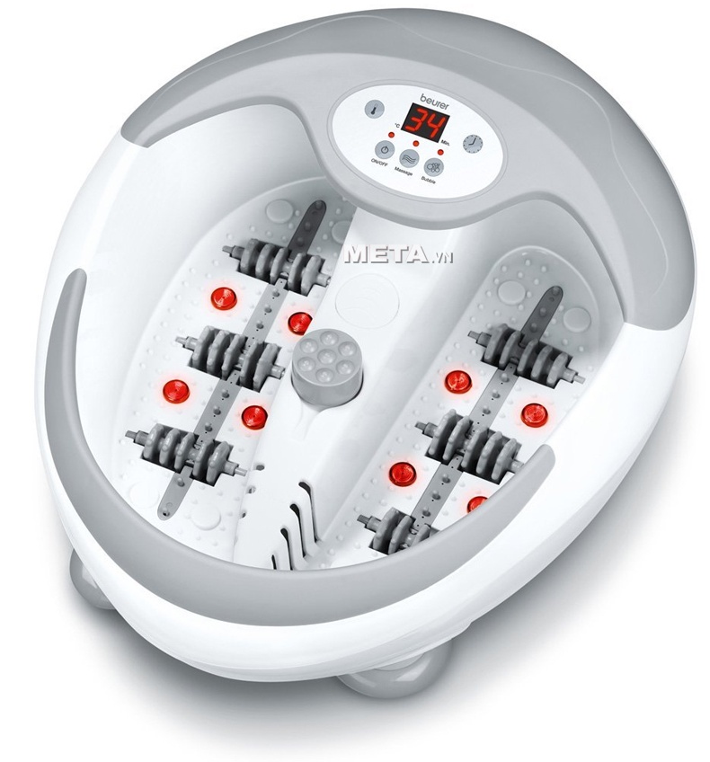Bồn massage chân Beurer FB-50 thiết kế hiện đại với chức năng hẹn giờ giúp cài đặt thời gian ngâm chân tiện hơn Bồn massage chân Beurer FB-50 thiết kế hiện đại với chức năng hẹn giờ giúp cài đặt thời gian ngâm chân tiện hơn