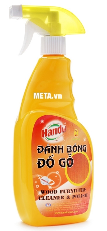 Bình xịt làm sạch và đánh bóng đồ gỗ Hando giúp đánh bóng bề mặt đồ gỗ. Bình xịt làm sạch và đánh bóng đồ gỗ Hando giúp đánh bóng bề mặt đồ gỗ.