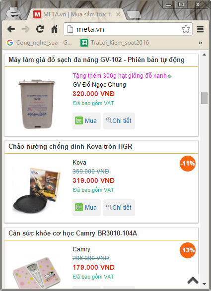 META luôn nỗ lực tìm hiểu tâm lý người dùng và khách hàng để cải tiến website sao cho tiện lợi nhất cho bạn.