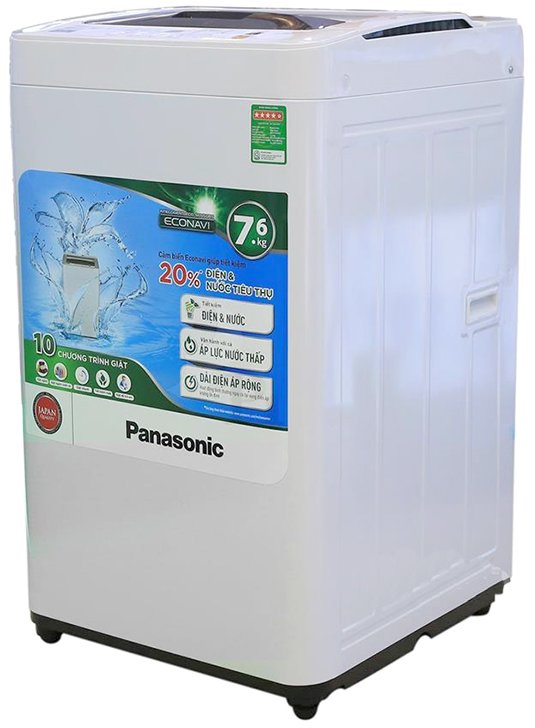 Máy giặt cửa trên 7.6 kg Panasonic NA-F76VG7WRV tiết kiệm lượng điện, nước tiêu thụ