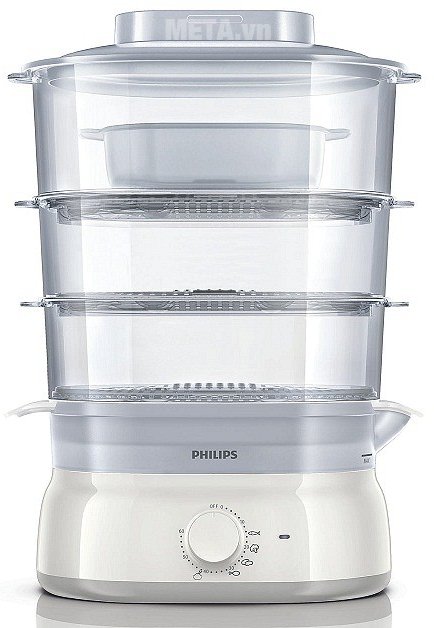 Nồi hấp Philips HD9125 giúp bạn hấp được nhiều loại thực phẩm khác nhau như: rau, củ, cá, thịt... Nồi hấp Philips HD9125 giúp bạn hấp được nhiều loại thực phẩm khác nhau như: rau, củ, cá, thịt...