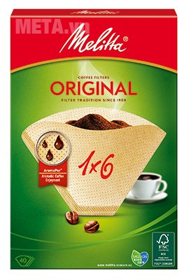 Bộ 5 hộp giấy lọc Melitta 1x6/40 có chất liệu bền bỉ Bộ 5 hộp giấy lọc Melitta 1x6/40 có chất liệu bền bỉ