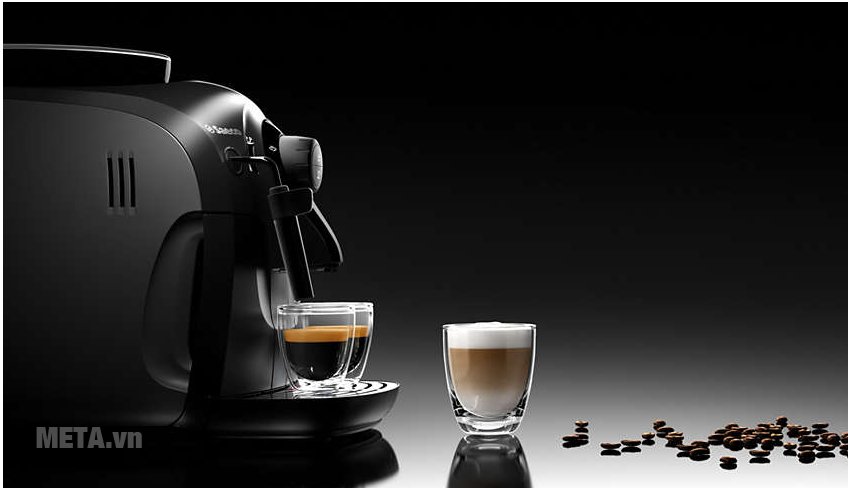 Máy pha cà phê tự động Saeco Xsmall HD8645 giúp bạn có những ly cà phê thơm ngon 