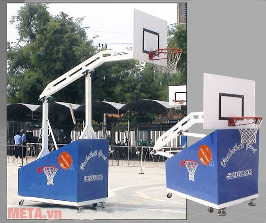 Trụ bóng rổ thi đấu 801870 dễ dàng xếp gọn, tiết kiệm không gian.