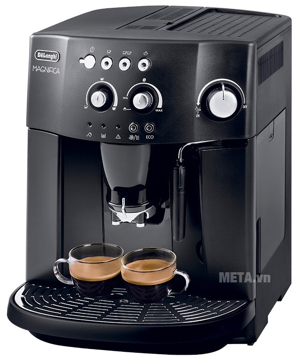 So sánh máy pha cà phê tự động và máy bán tự động Máy pha cà phê tự động Delonghi Esam4000.B