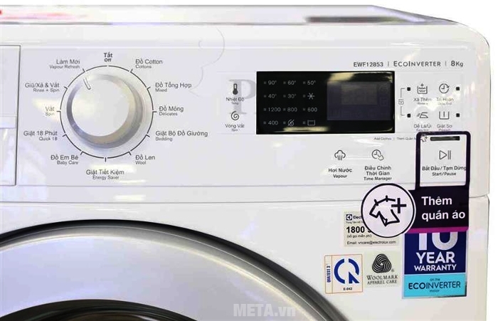 Máy giặt lồng ngang Electrolux EWF12853 đa dạng chức năng 