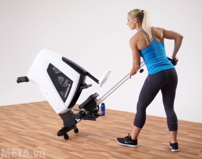 Máy tập chèo thuyền Horizon Oxford 5 giúp chị em dễ dàng di chuyển bằng bánh xe Máy tập chèo thuyền Horizon Oxford 5 giúp chị em dễ dàng di chuyển bằng bánh xe
