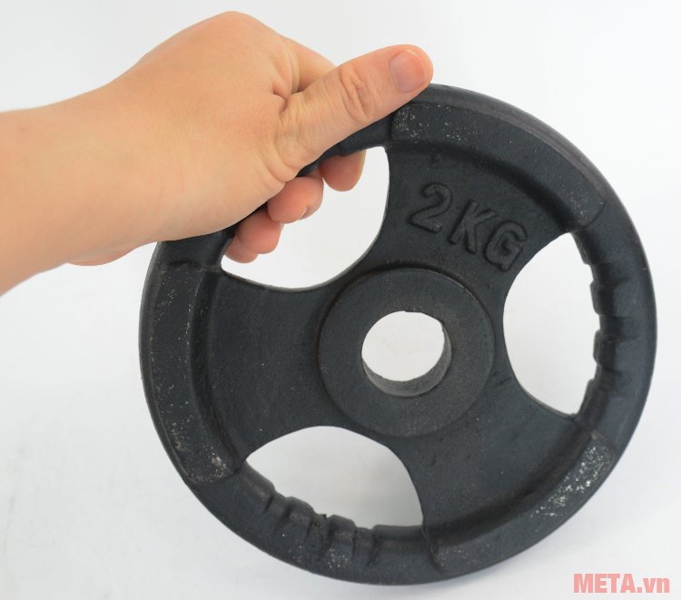Tạ đĩa gang 2 kg phù hợp cho cả nam và nữ sử dụng Tạ đĩa gang 2 kg phù hợp cho cả nam và nữ sử dụng