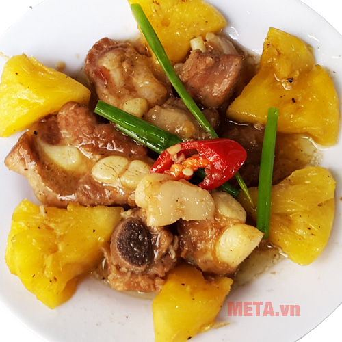 Sườn kho dứa thơm ngon