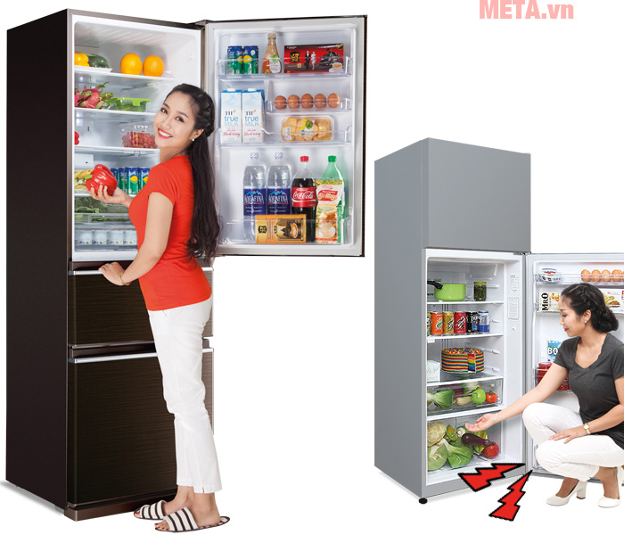 Chúng ta thường sử dụng ngăn mát 80% và ngăn đá 20% Chúng ta thường sử dụng ngăn mát 80% và ngăn đá 20%