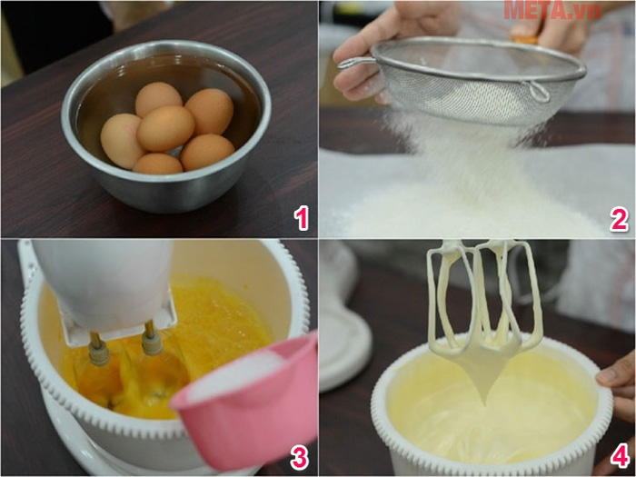 Trước khi đánh trứng bạn nên ngâm vào nước âm để trứng được bông hơn