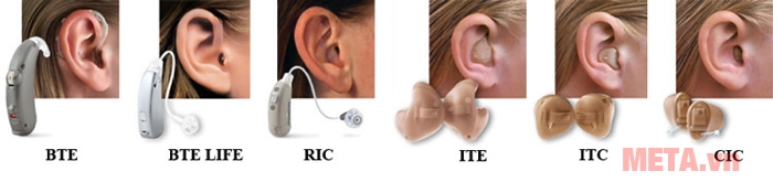 Các kiểu máy trợ thính phổ biến hiện nay