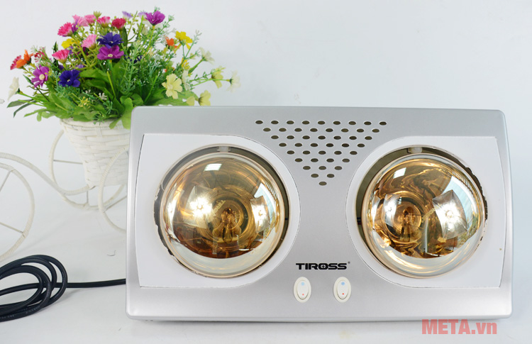 Đèn sưởi nhà tắm 2 bóng Tiross TS9291 Đèn sưởi nhà tắm 2 bóng Tiross TS9291