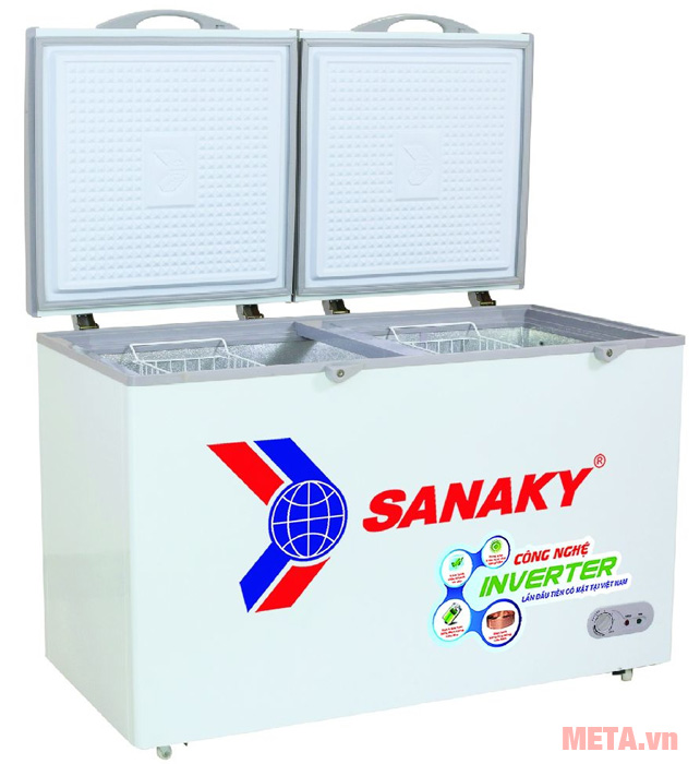 Tủ đông 2 ngăn 2 cánh Sanaky VH-2599W3 250 lít