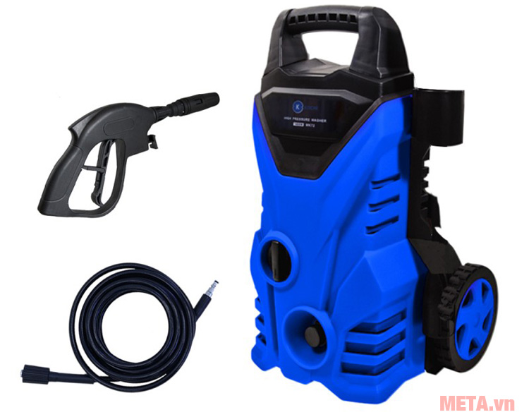 Máy xịt rửa xe cao áp Kachi MK73 màu xanh đen Máy xịt rửa xe cao áp Kachi MK73