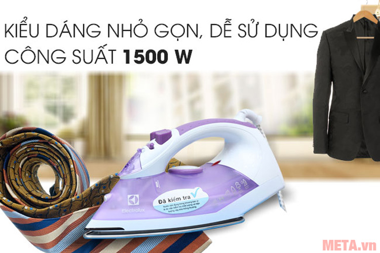 Bàn là hoạt động với công suất 1500W