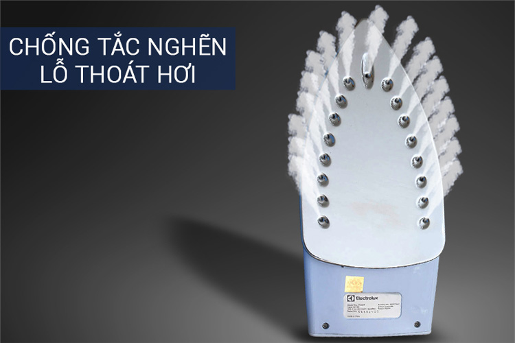Đế bàn là có lỗ thoát hơi, chống tác nghẽn