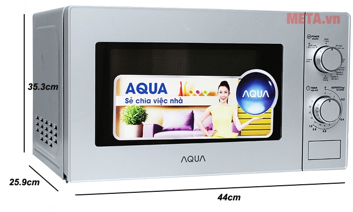Kích thước lò vi sóng Aqua AEM-G2135V