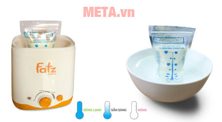 Sử dụng máy hâm sữa ở nhiệt độ 40oC là cách rã đông an toàn và nhanh gọn. Sử dụng máy hâm sữa để rã đông