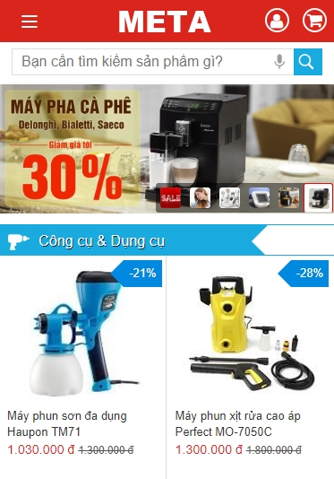 META.vn - Website bán hàng Thể thao, gia dụng, thiết bị y tế chăm sóc sức khỏe chính hãng, nguồn gốc xuất xứ rõ ràng