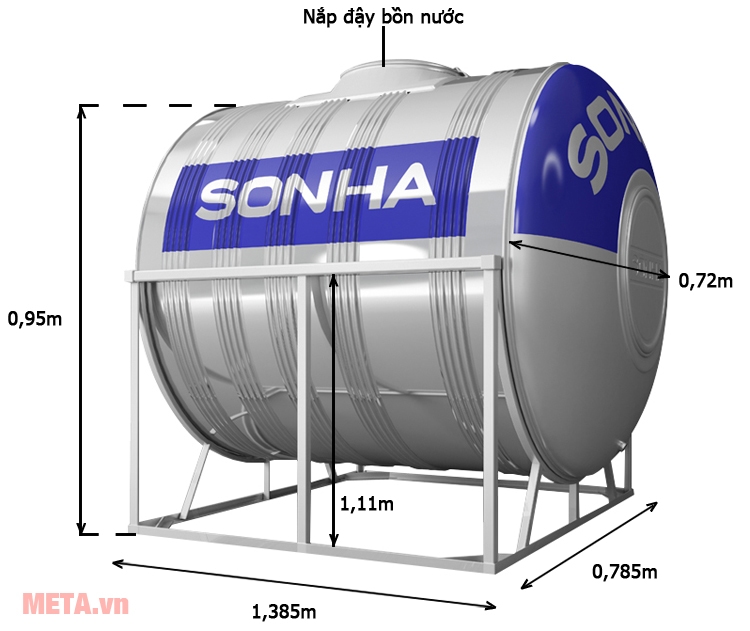 bồn nước ngang Bồn nước Sơn Hà