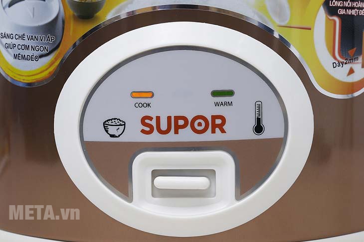 Nhấn nút sang chế độ cook để nấu cháo Nhấn nút sang chế độ cook để nấu cháo