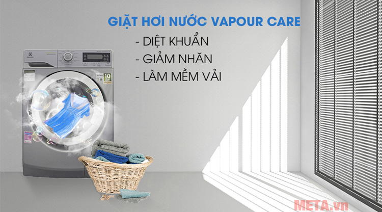 Công nghệ giặt hơi nước giúp làm mềm vải hiệu quả