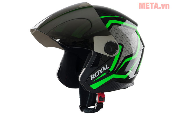 Mũ bảo hiểm fullface màu xanh Mũ bảo hiểm fullface