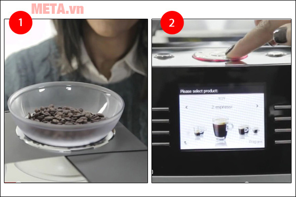 So sánh máy pha cà phê tự động và máy bán tự động Các bước máy pha cà phê tự động