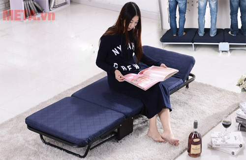 Giường gấp nâng đầu ba khúc GB65 (NKT 650) 5 mẫu giường xếp có nệm tốt nhất cho gia đình, văn phòng