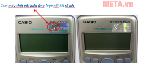 Cách phân biệt máy tính bỏ túi Casio thật và giả? Tem máy thật