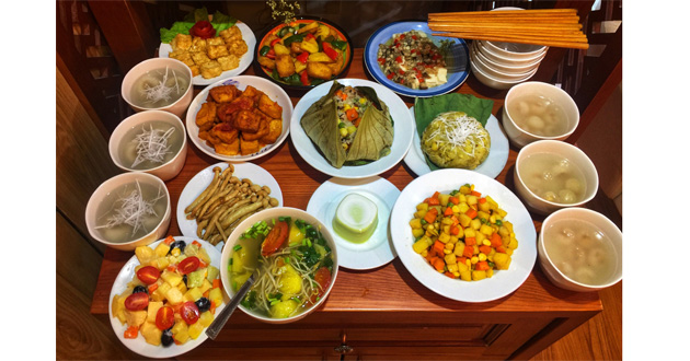 mâm cỗ chay cỗ chay