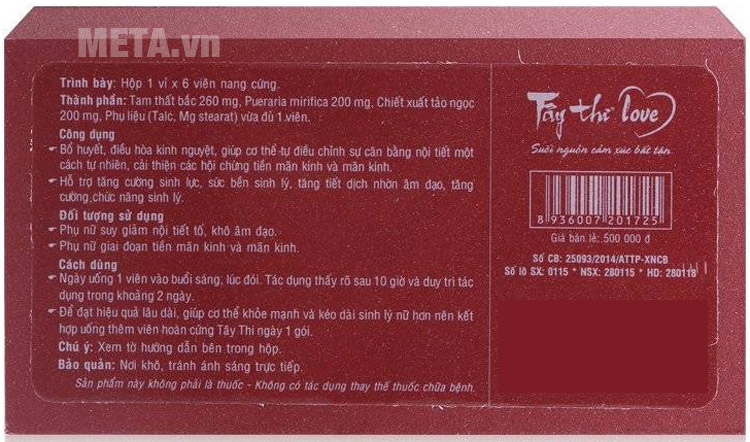 Thuốc uống tăng cường nội tiết tố nữ