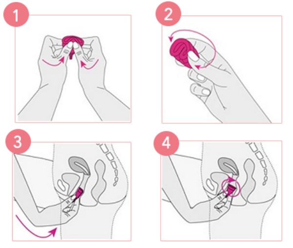 Sử dụng cốc nguyệt san dễ dàng 