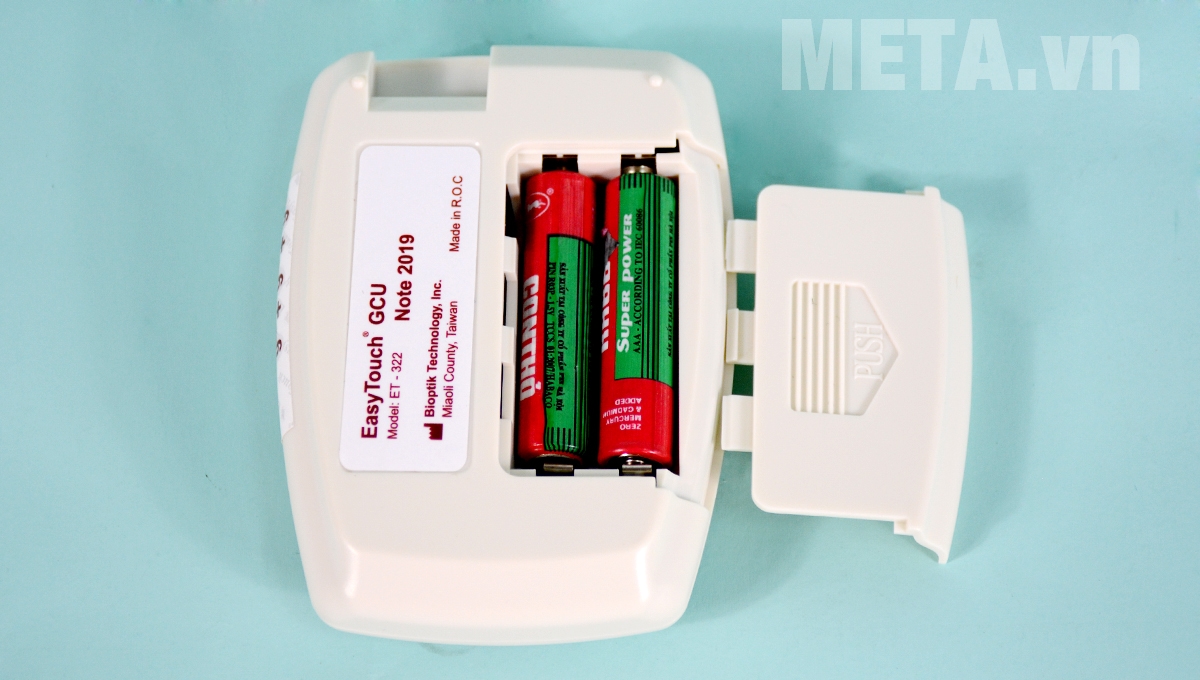 Khay chứa pin máy đo đường huyết Rossmax Easy Touch GCU ET322