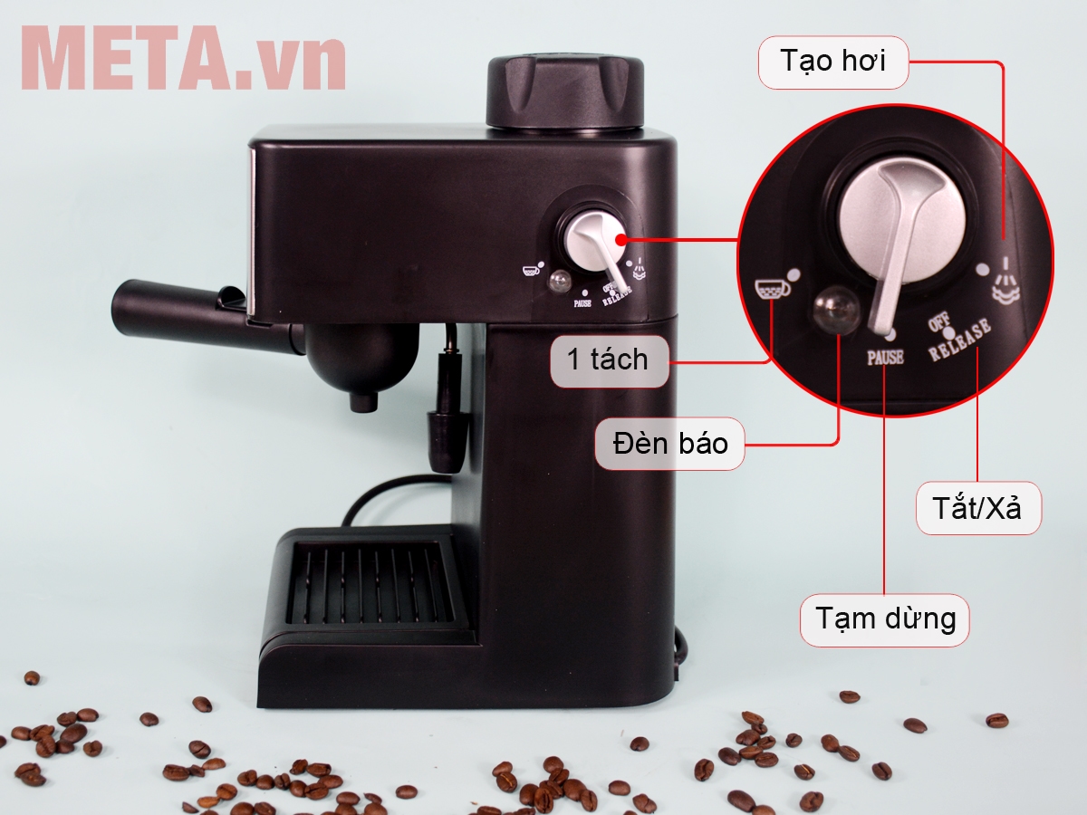 Các chức năng pha trên máy pha cà phê Espresso Tiross TS621