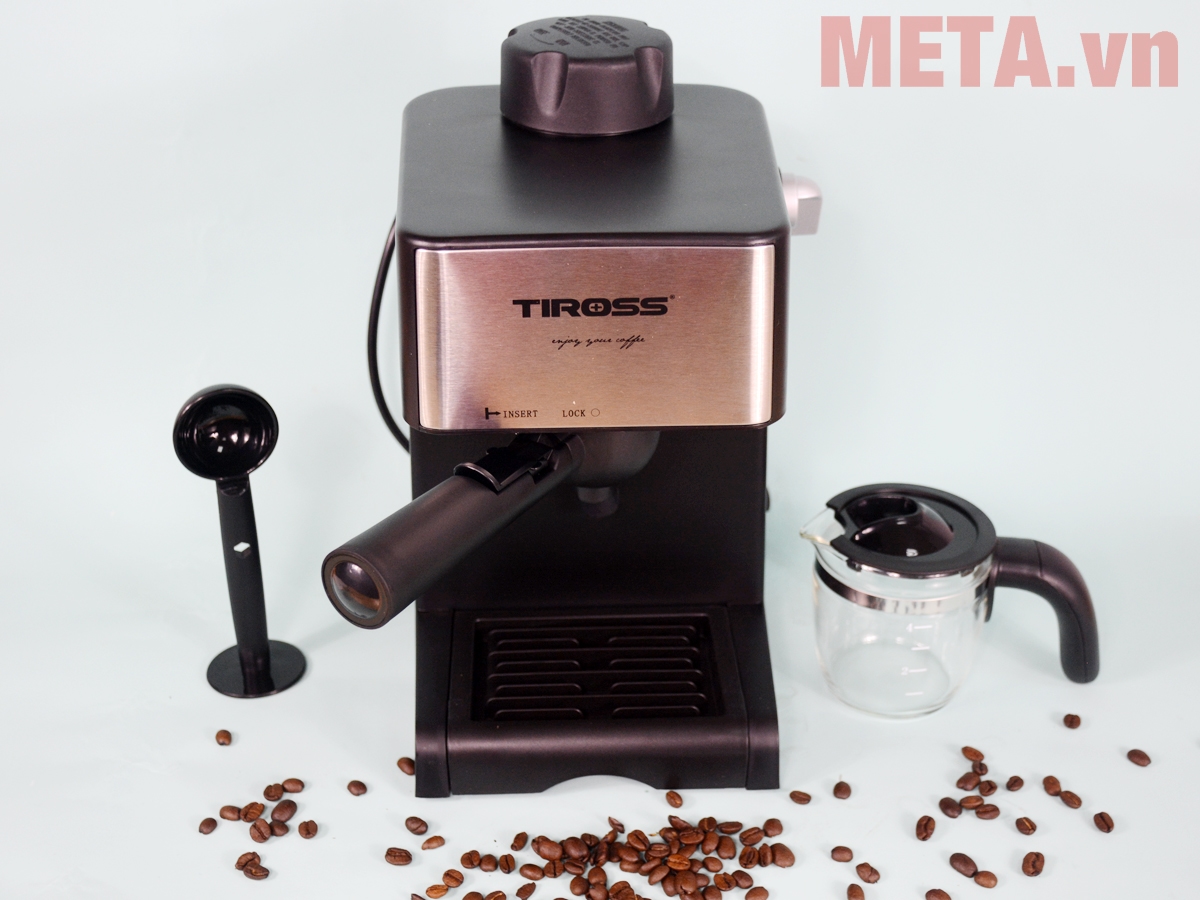 Máy pha cà phê Espresso Tiross TS621 có thiết kế sang trọng