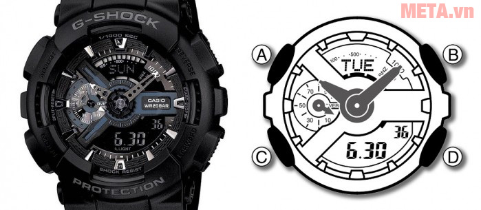 Hướng dẫn sử dụng và chỉnh các tính năng trên đồng hồ G - Shock 