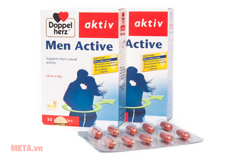 Thực phẩm tăng cường sinh lý nam Doppelherz Aktiv Men Active (30 viên) Top thực phẩm chức năng tăng cường sinh lý cho phái mạnh